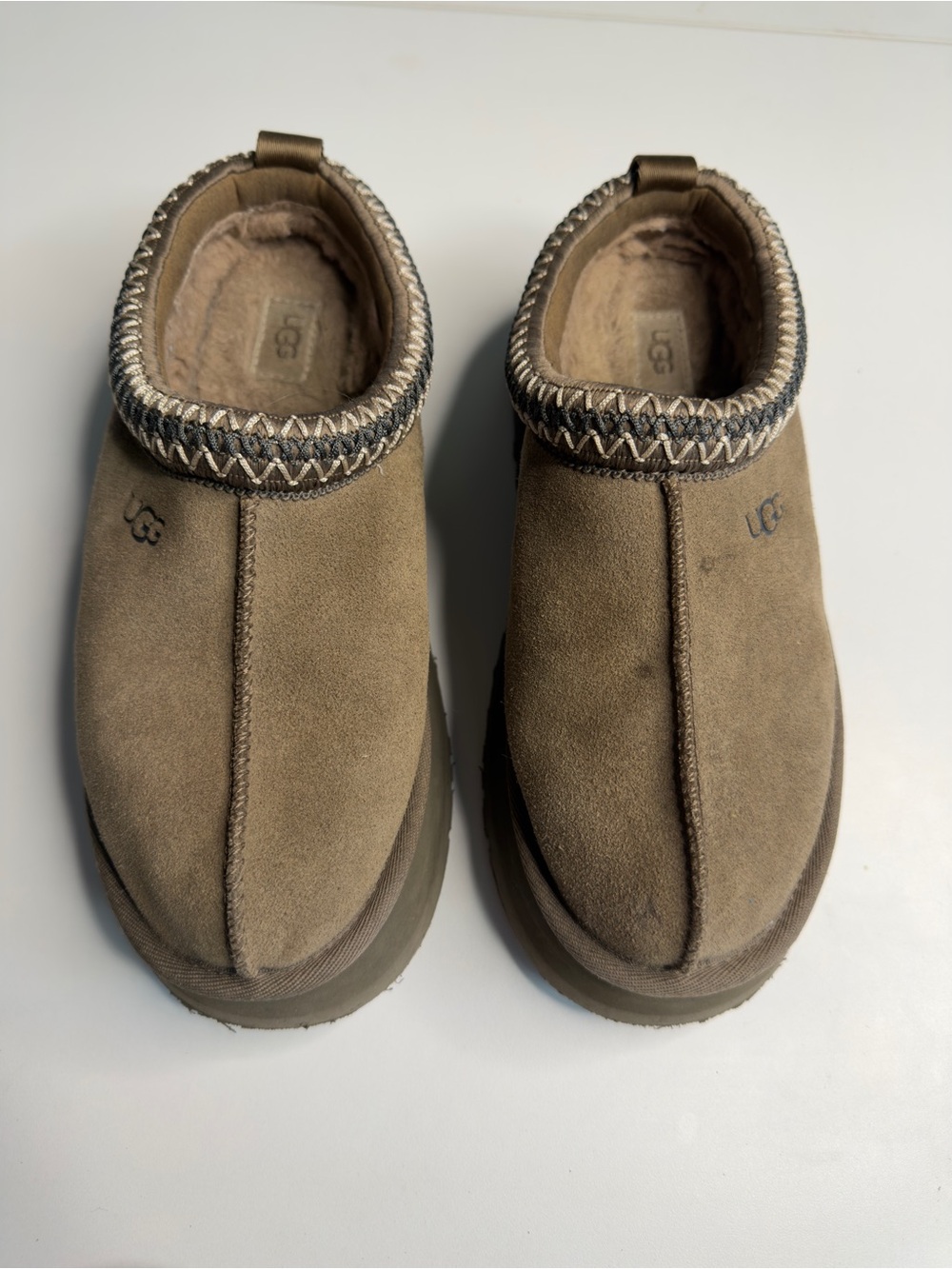 UGG Slip-On Suede Loafers in Taupe
